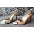 Low heel dress shoes mix match ladies shoes guangzhou Pretty Steps